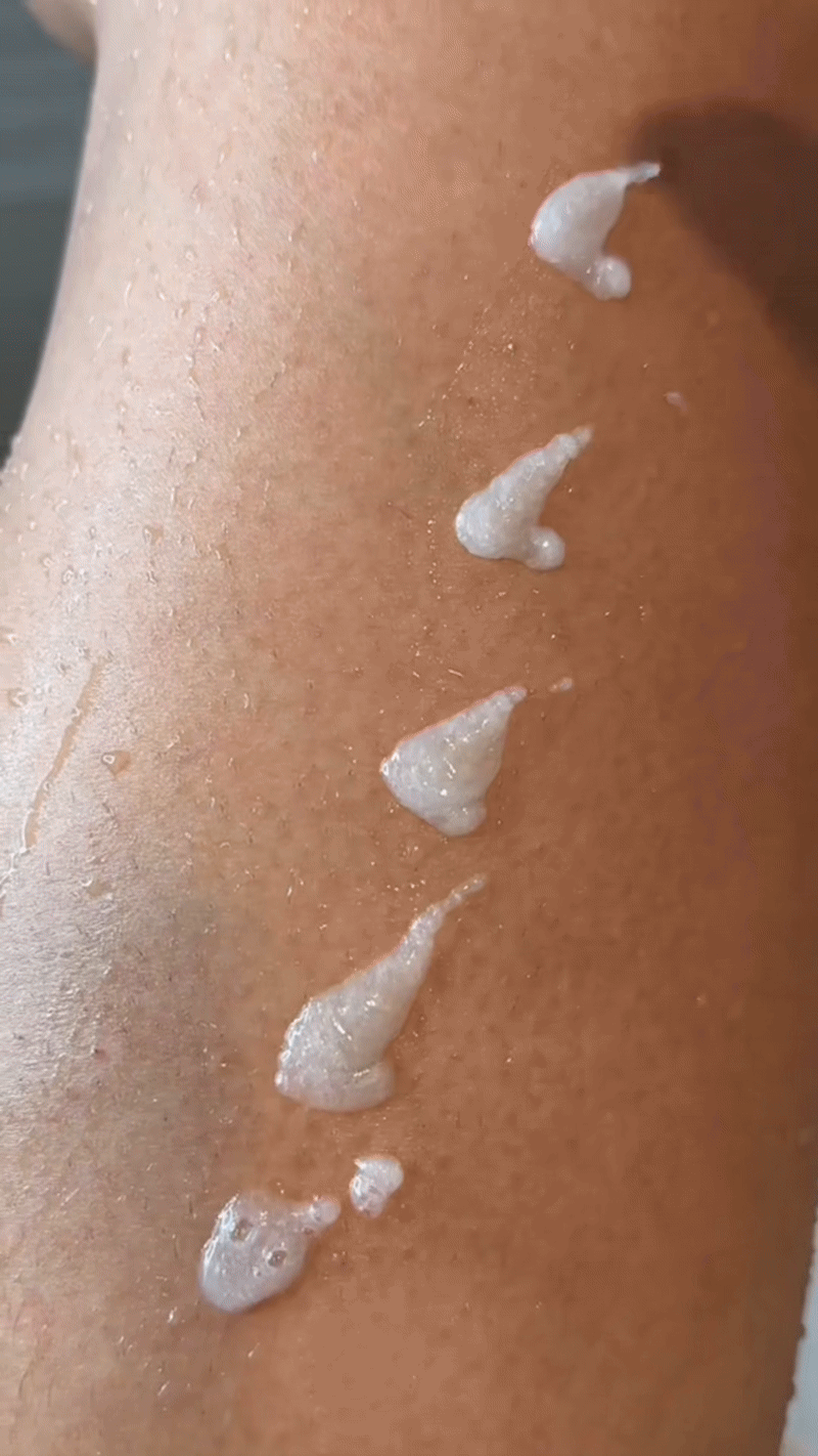 Appliquez sur peau propre